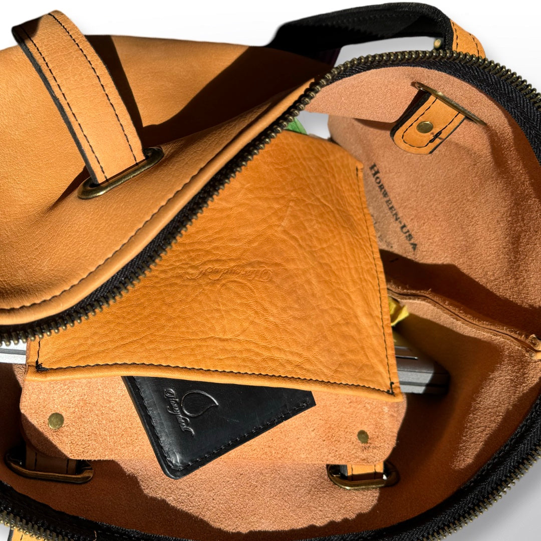 Corbi Two-Toned Tote Horween Leather